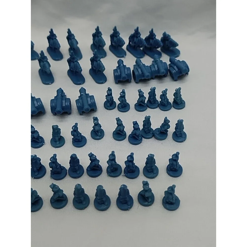 Set Of (60) 1993 Risk Blue Board Game Player Pieces